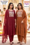 1776 To 1779 By Ossm Style Chinon Hand Work Kurtis Set Size Combo